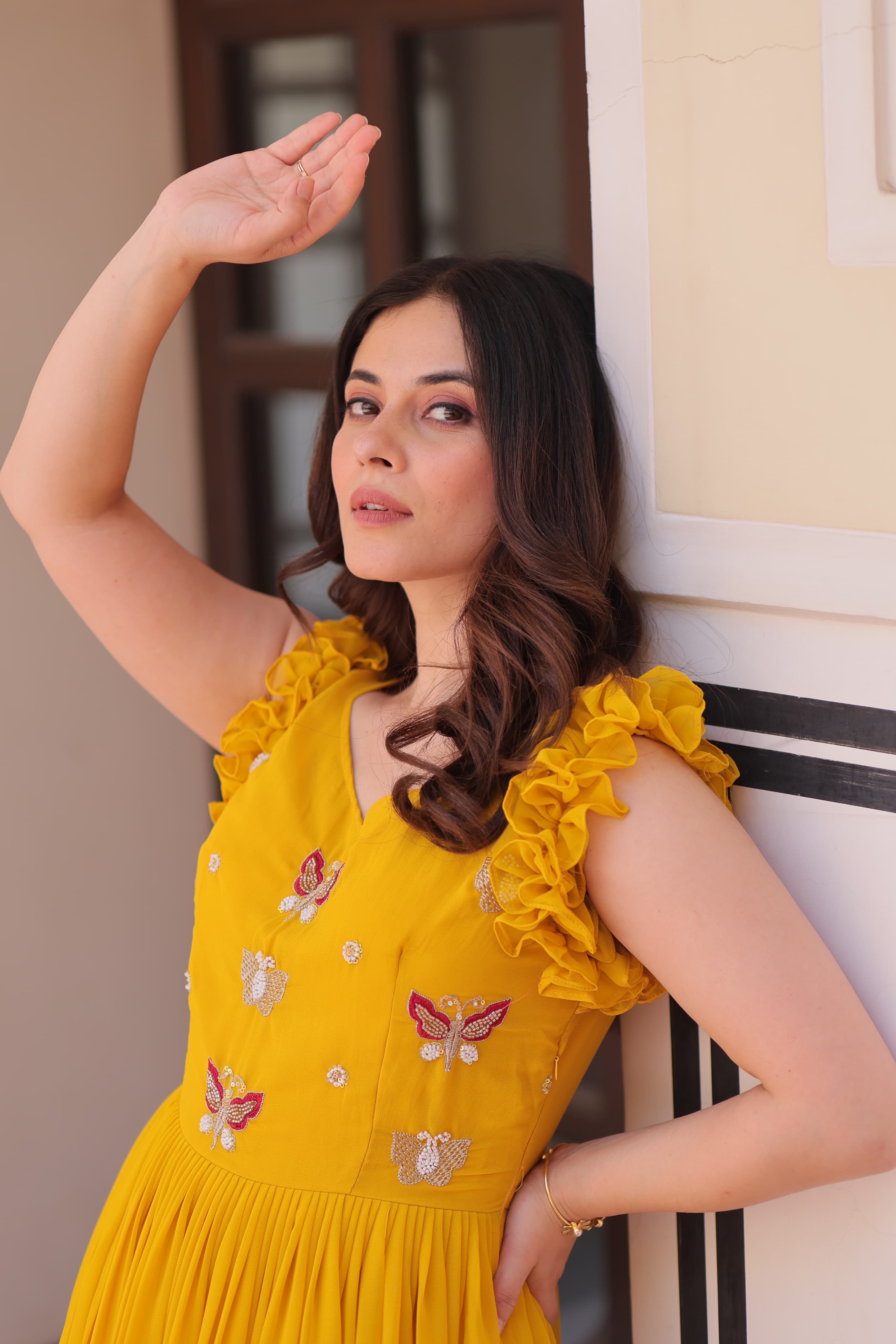  Butterfly Embroidery Dress