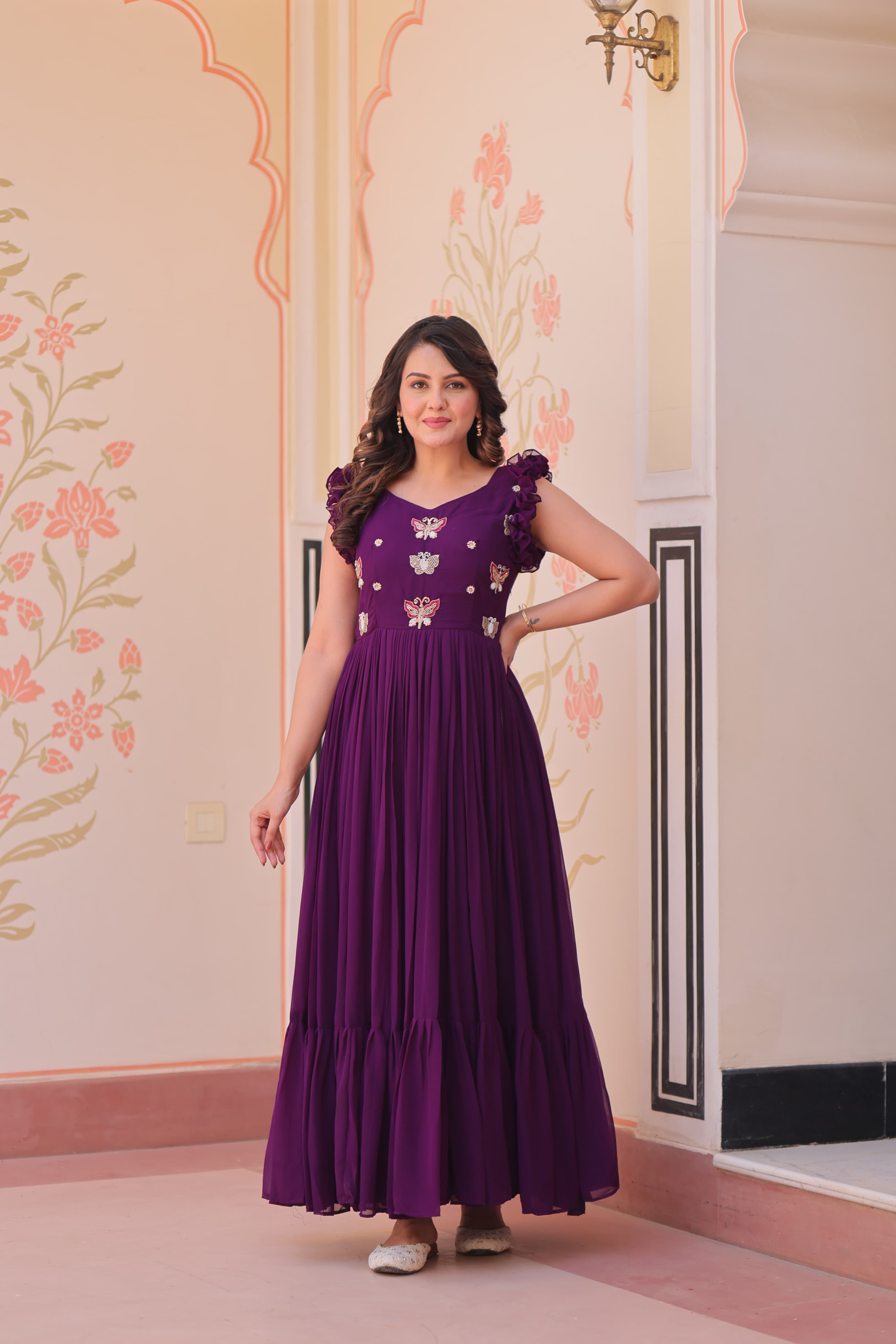  Purple Gown India