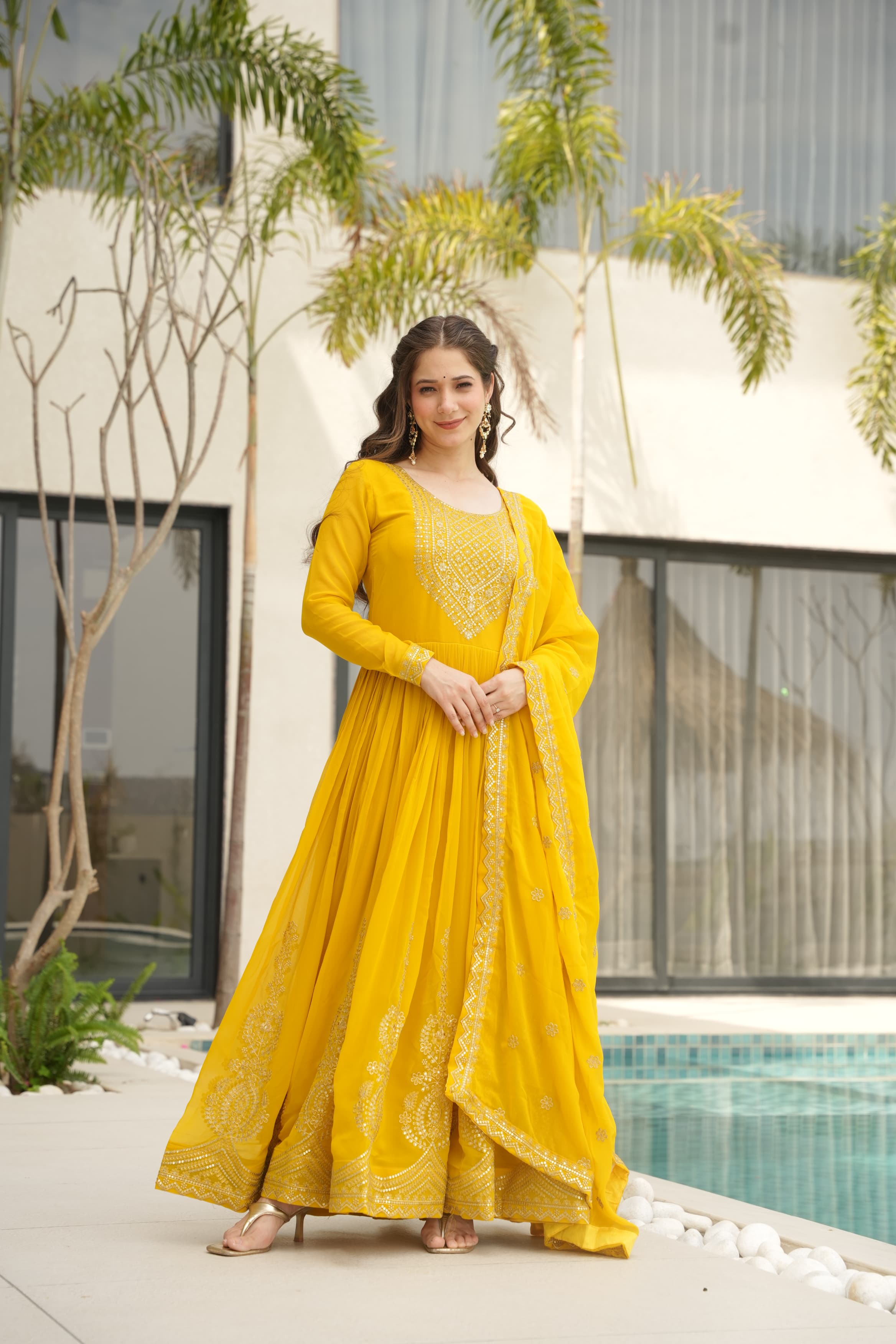 Zari Work Gown