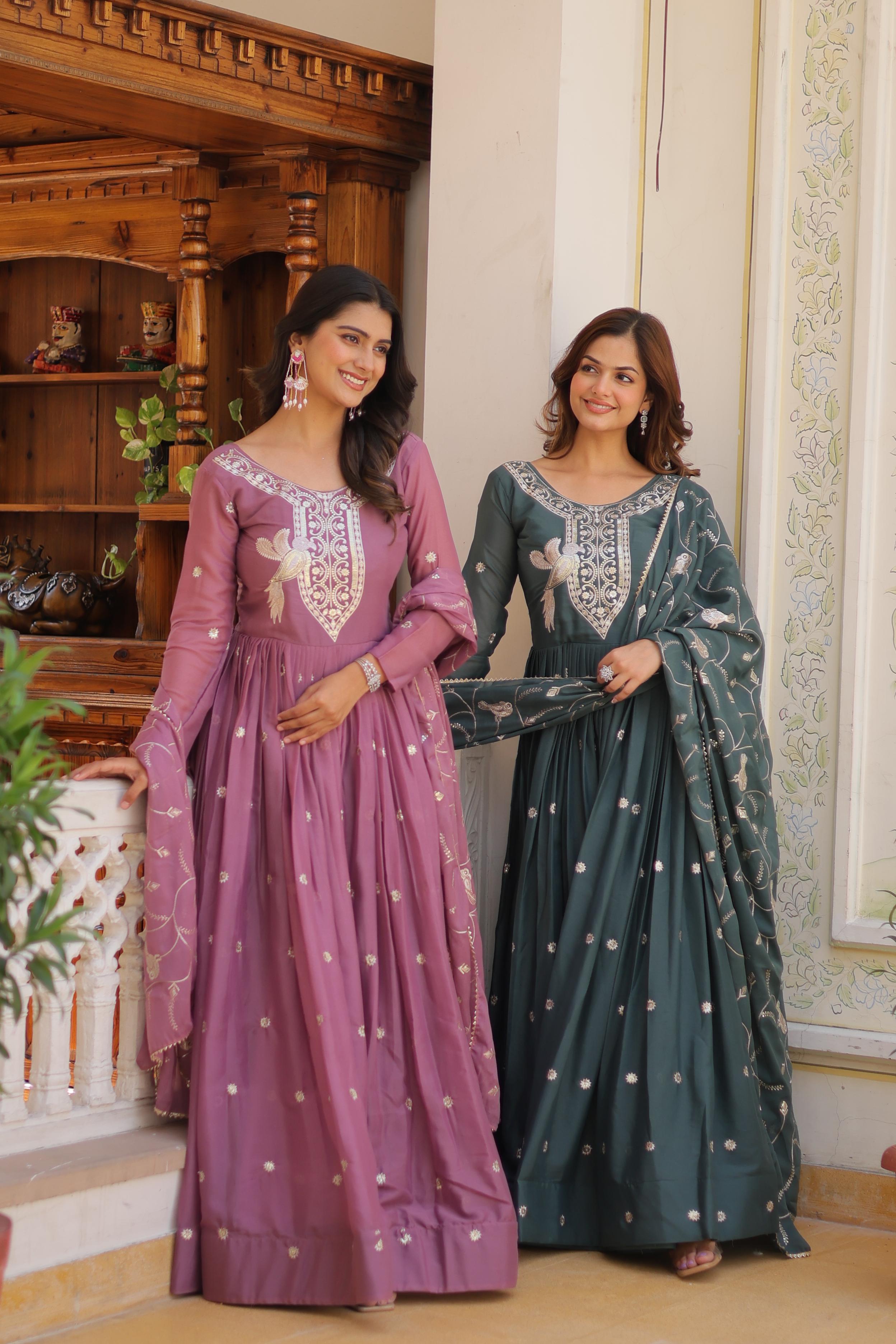  Anarkali Gown Set