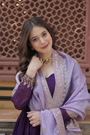  zari sequins gown