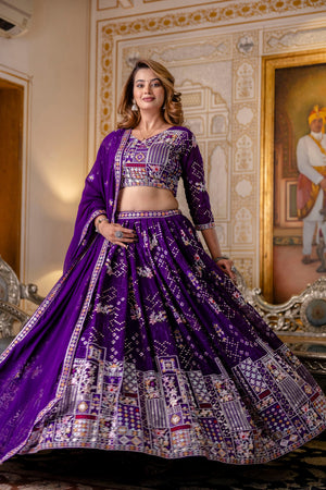 georgette lehenga