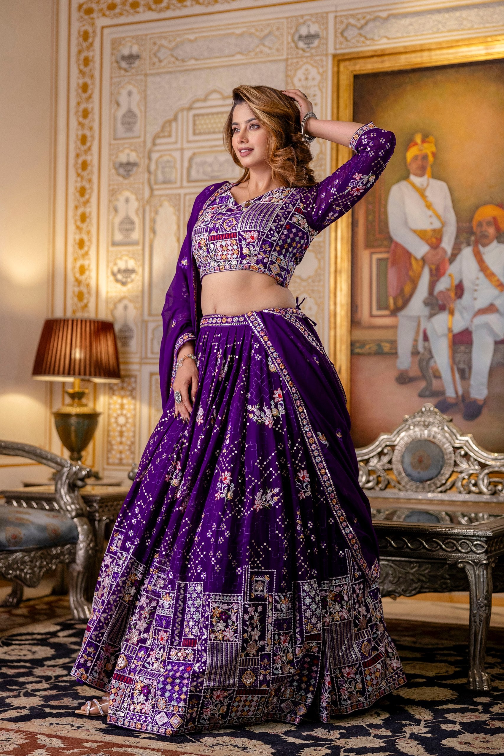  embroidered lehenga
