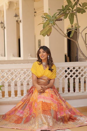 Russian Silk Lehenga