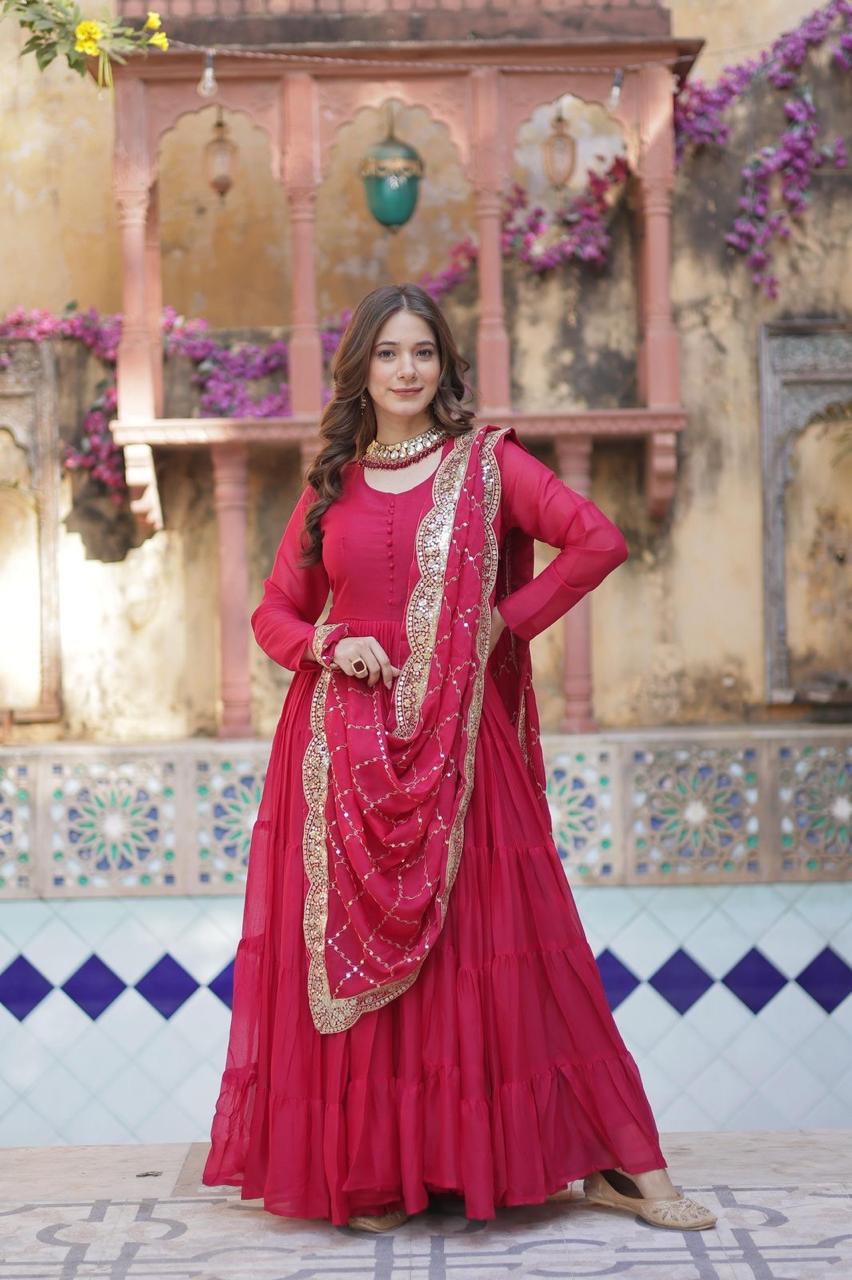 vastralyn Rani pink gown,