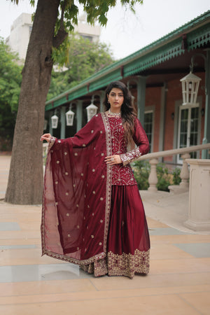 party wear kurti dupatta set
