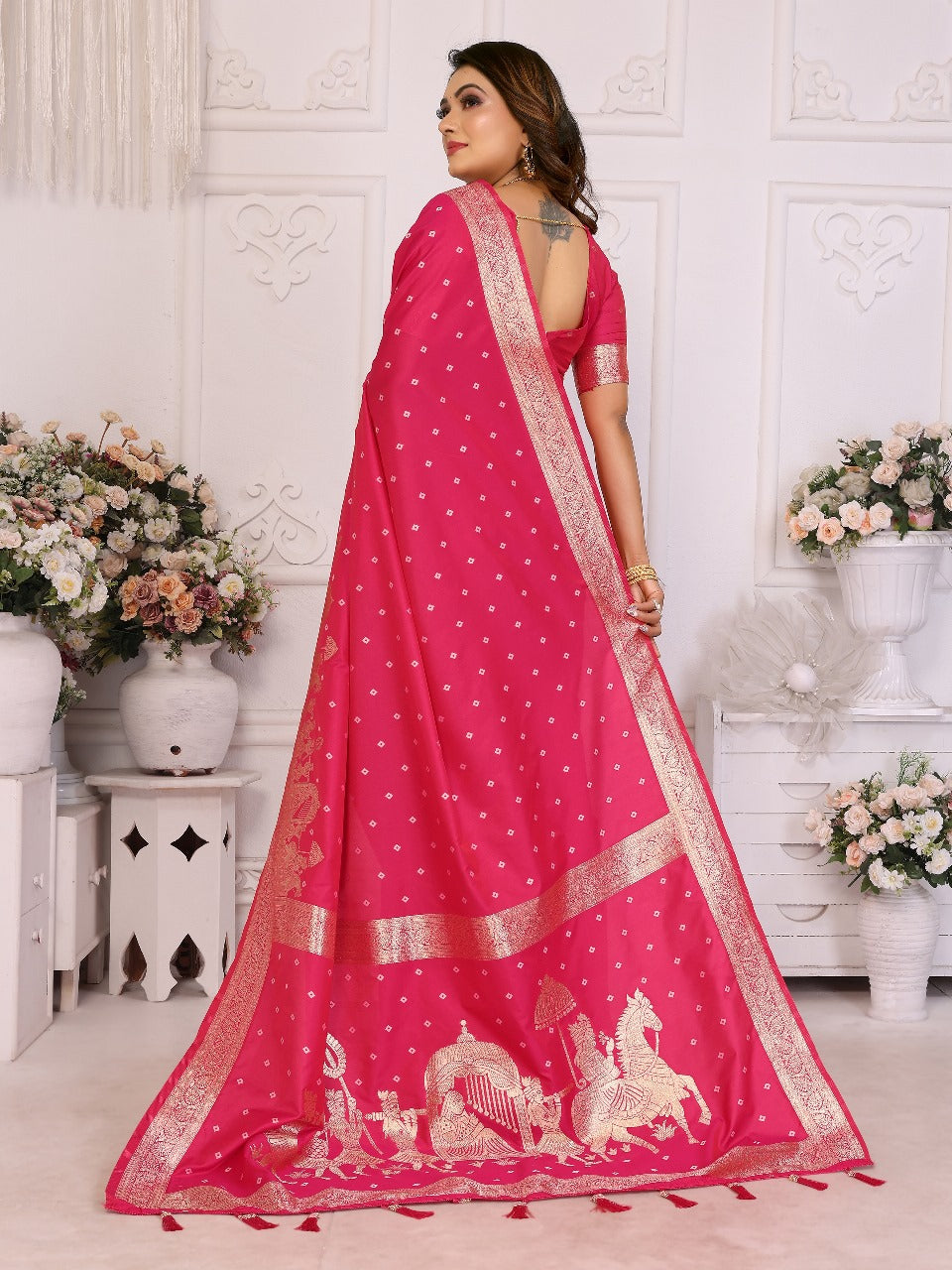  bridal silk saree