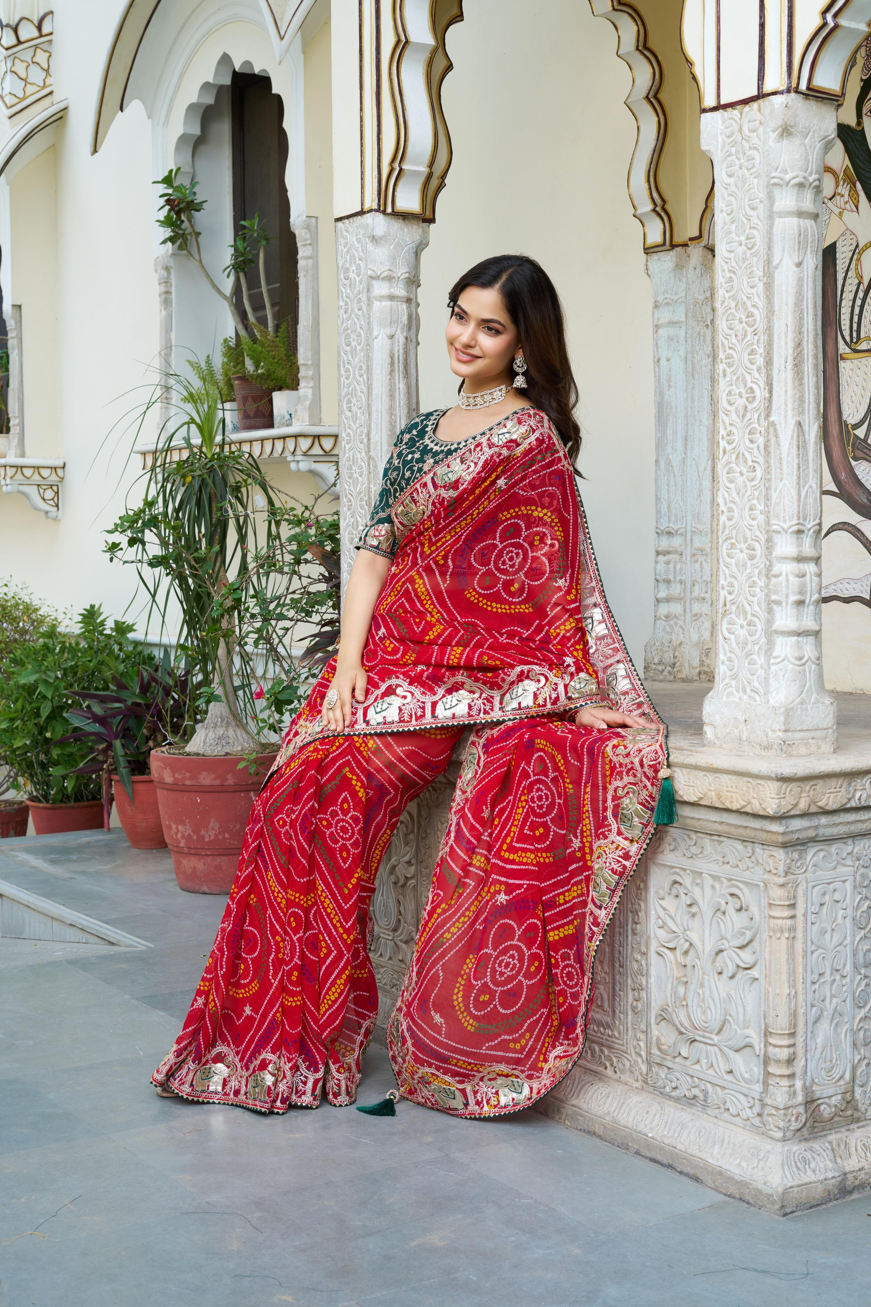 bandhej saree online