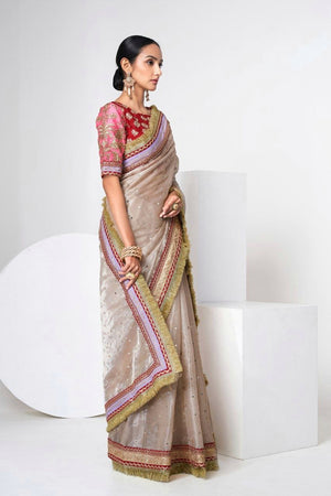 Heavy sequin saree