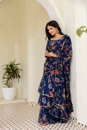 ready to wear saree with stitched blouse under ₹2000