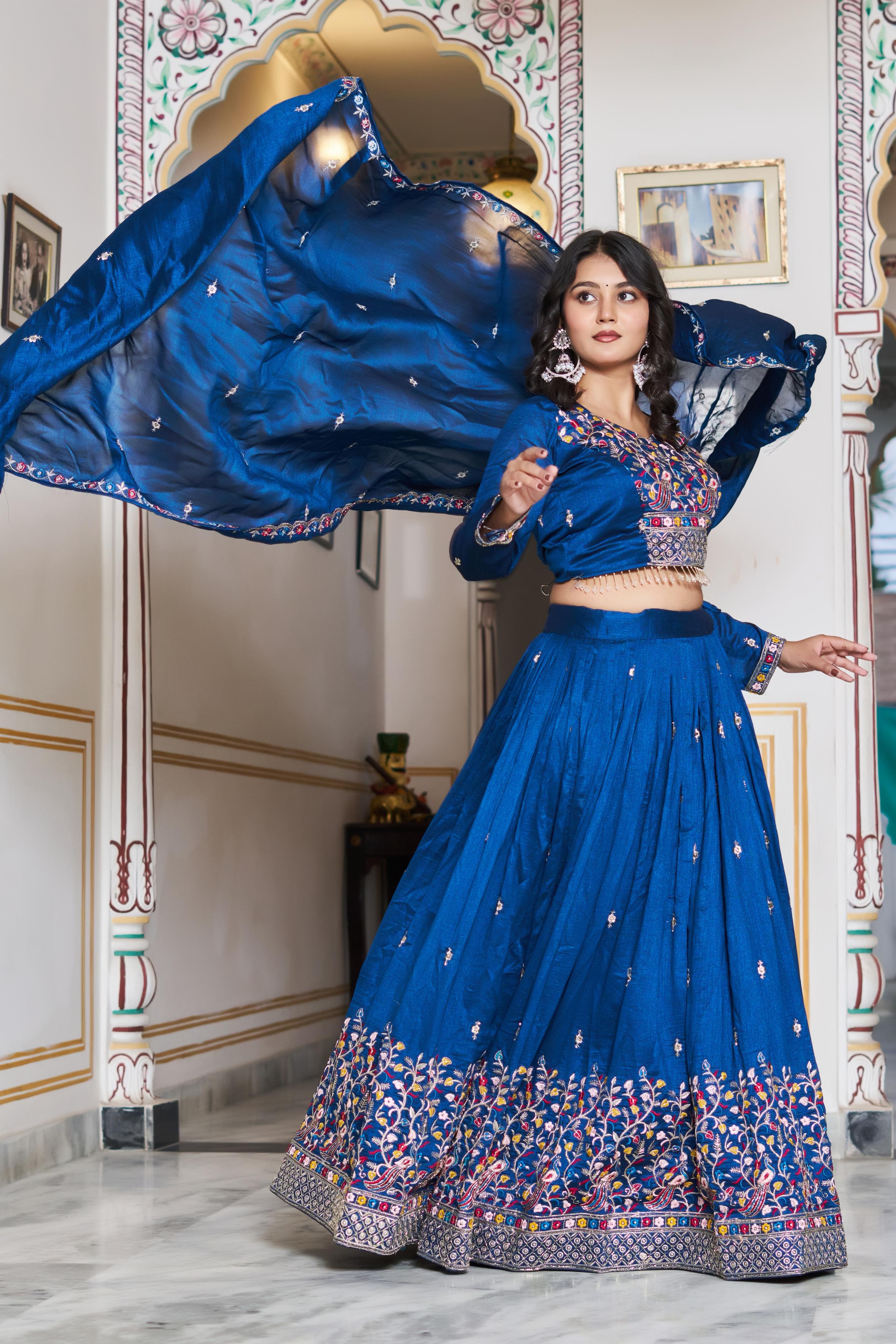 Fully stitched lehenga choli with dupatta