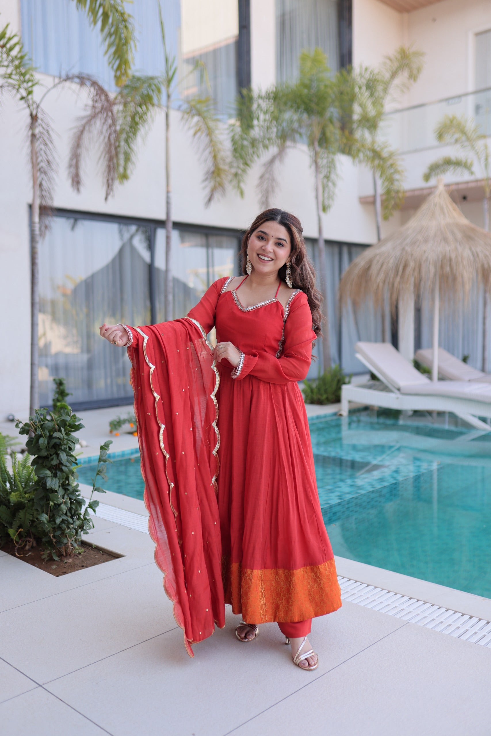 Traditional Indian festive outfit for women