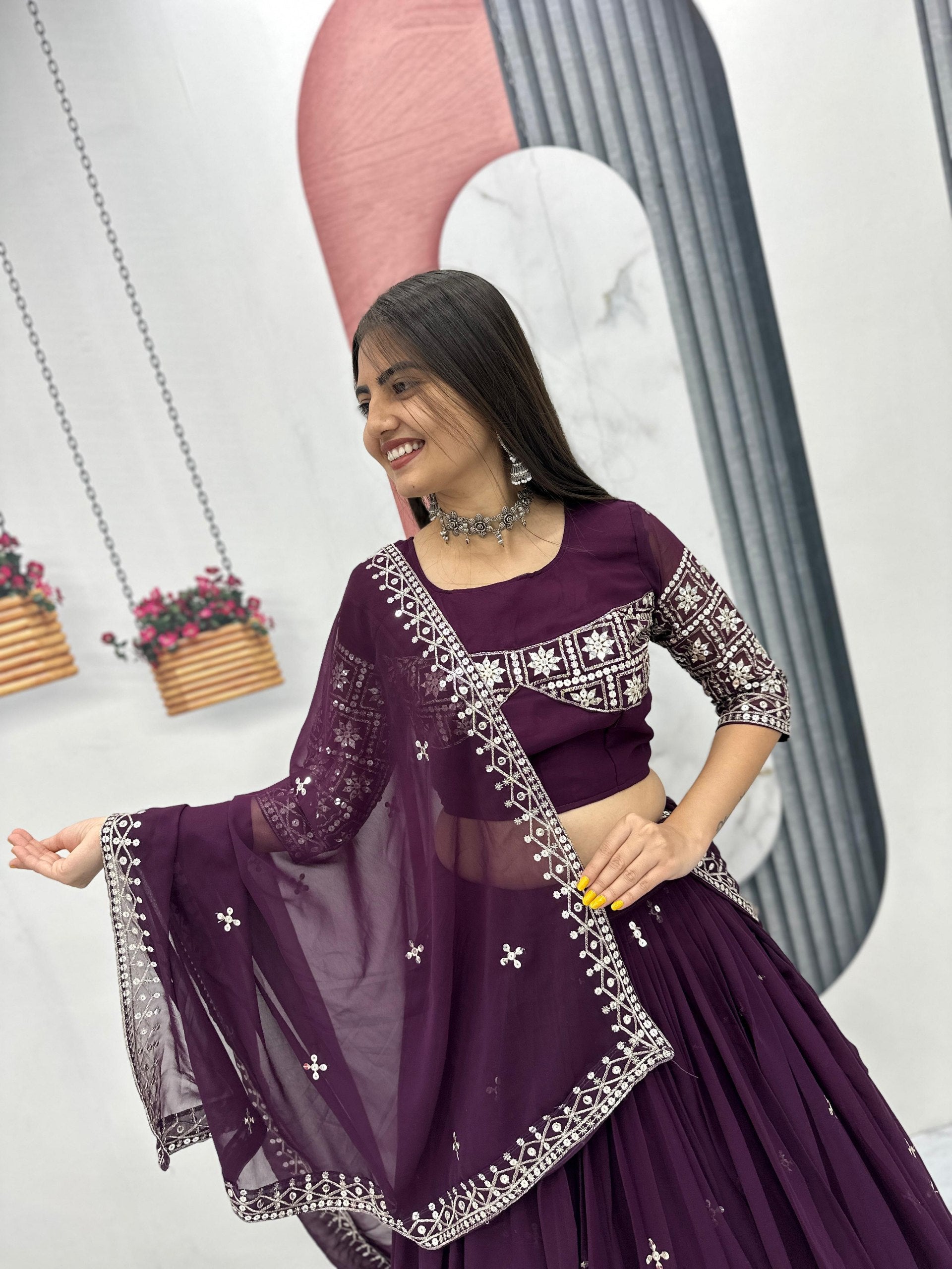 Premium embroidered lehenga choli buy online
