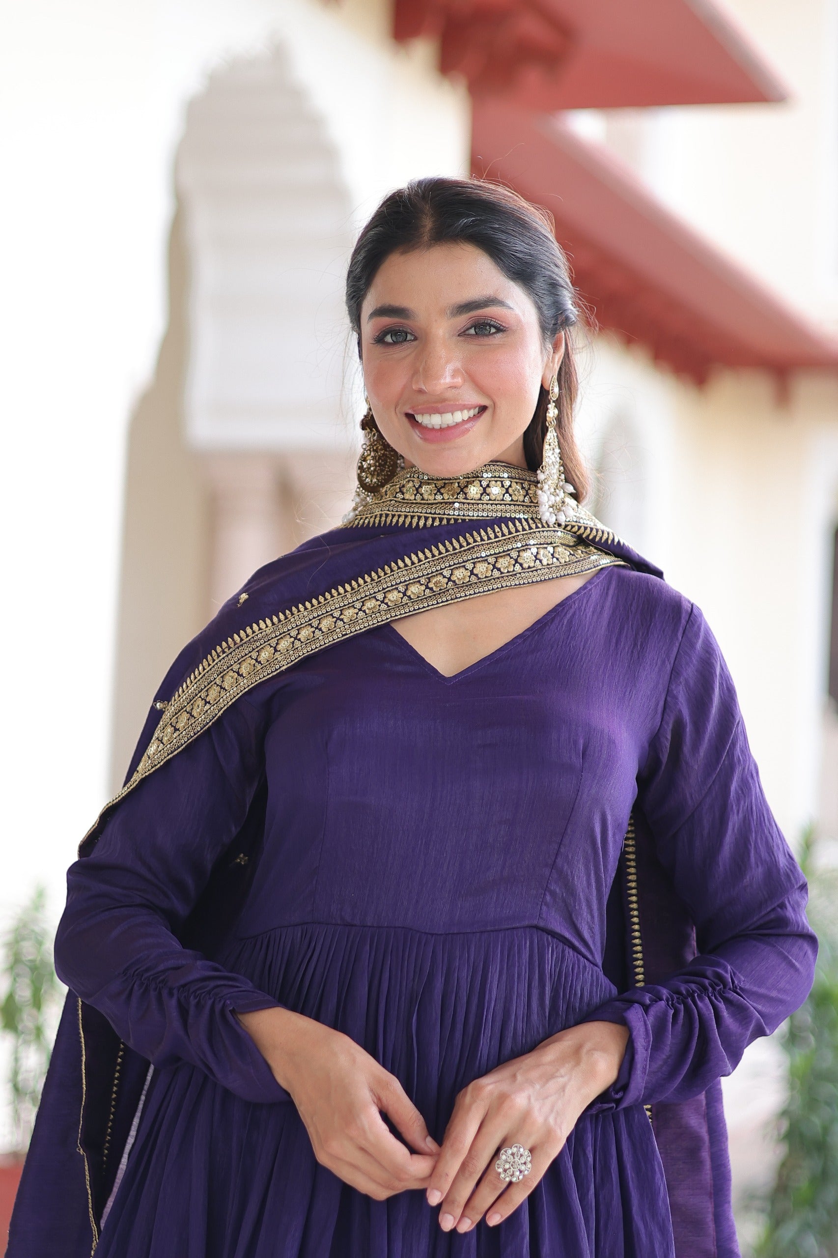 new model Traditional festive gown outfit