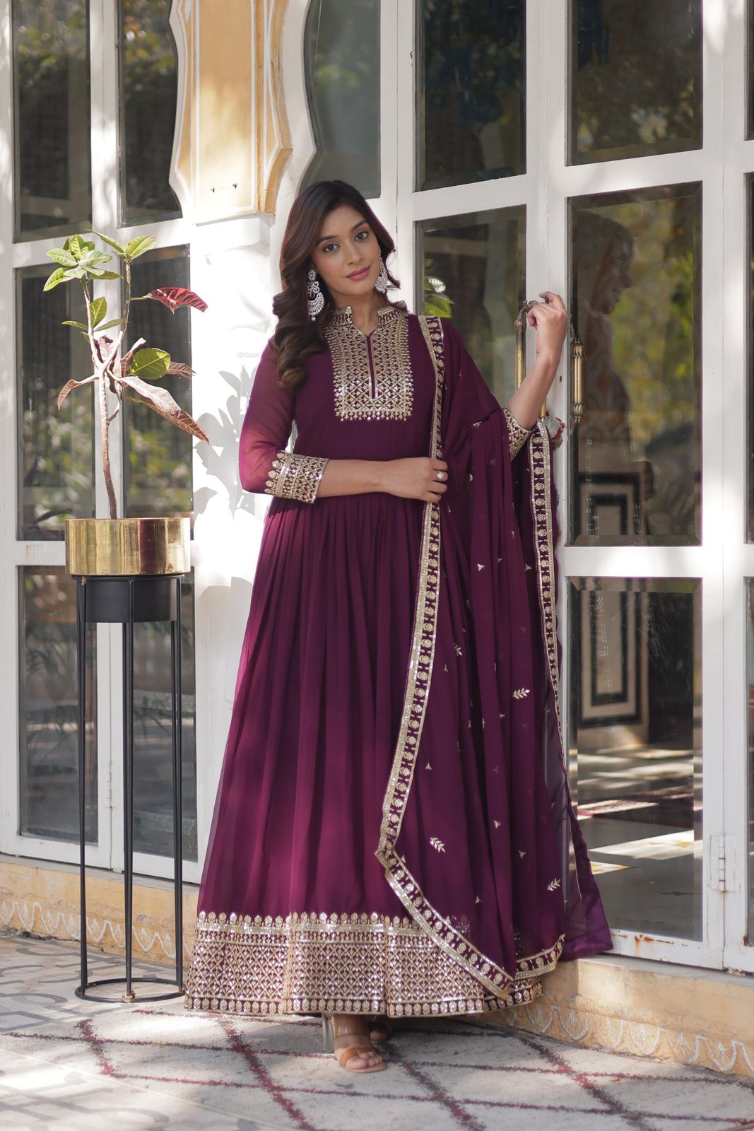 wine festive gown