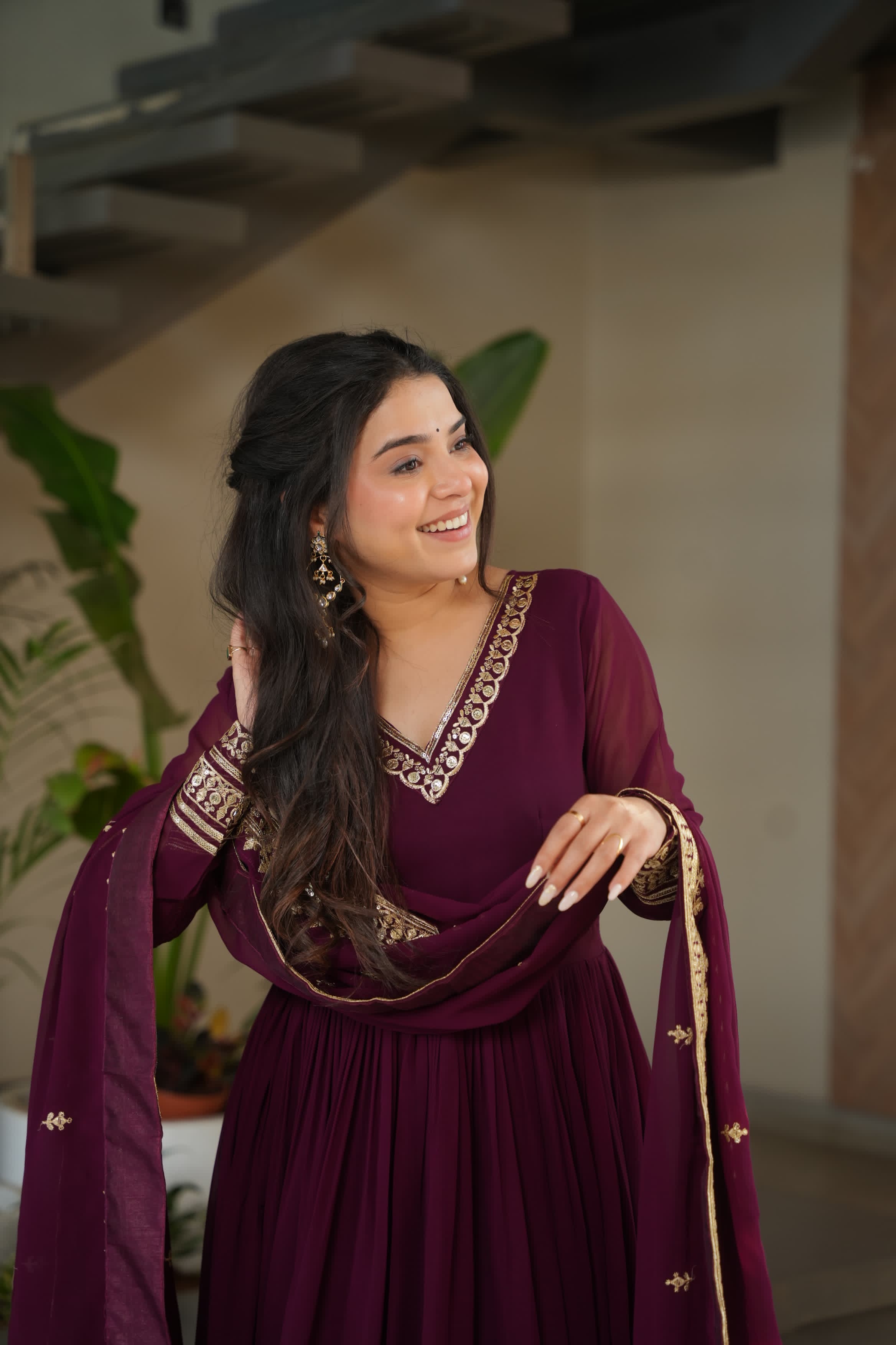 Gown with Dupatta