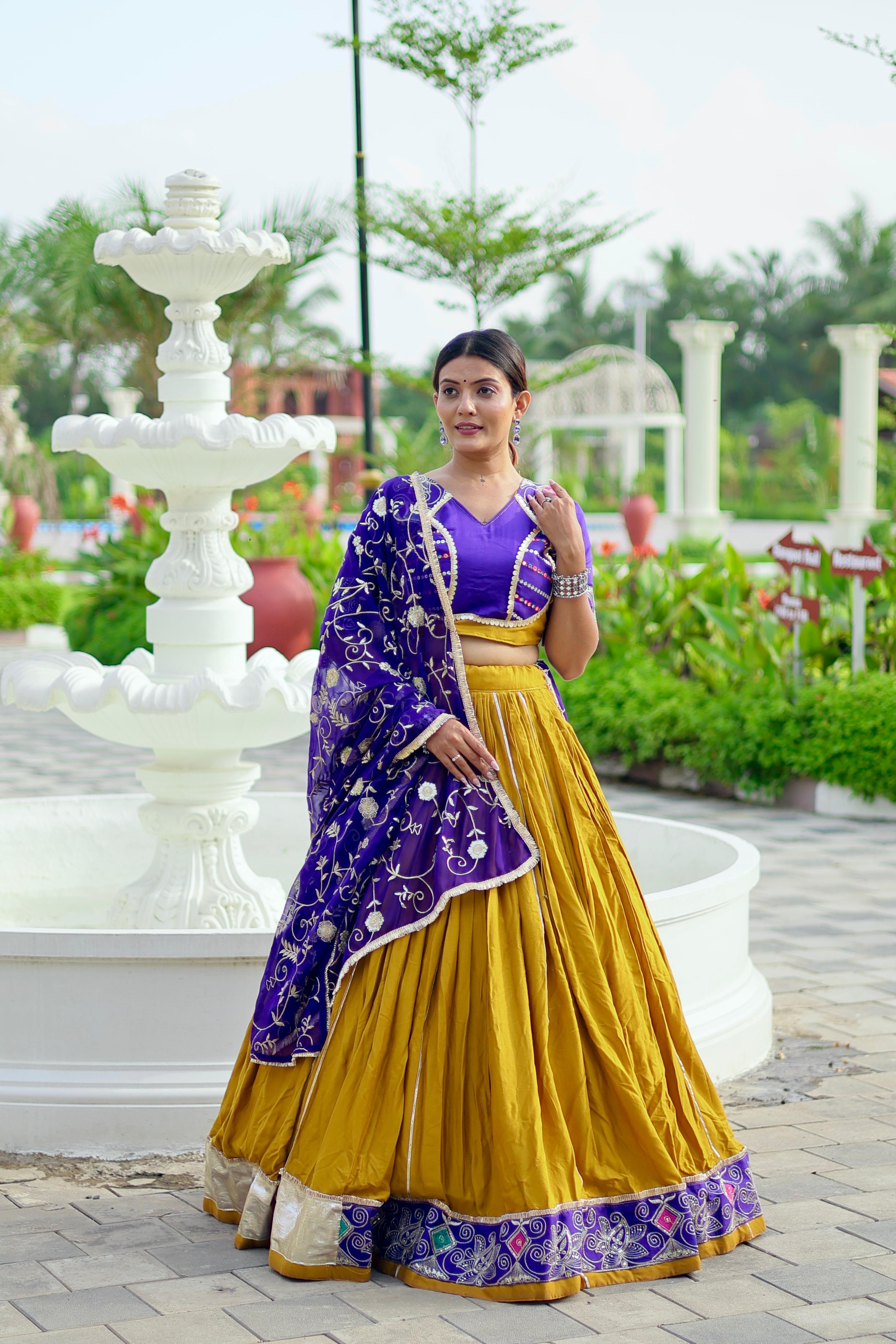 Festive wear lehenga choli for Navratri

